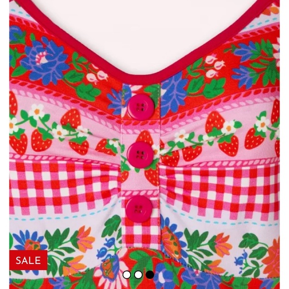 NWT Tante Betsy Lola Bavaria Dress in Folktale print organic cotton vintage mod - Picture 7 of 9